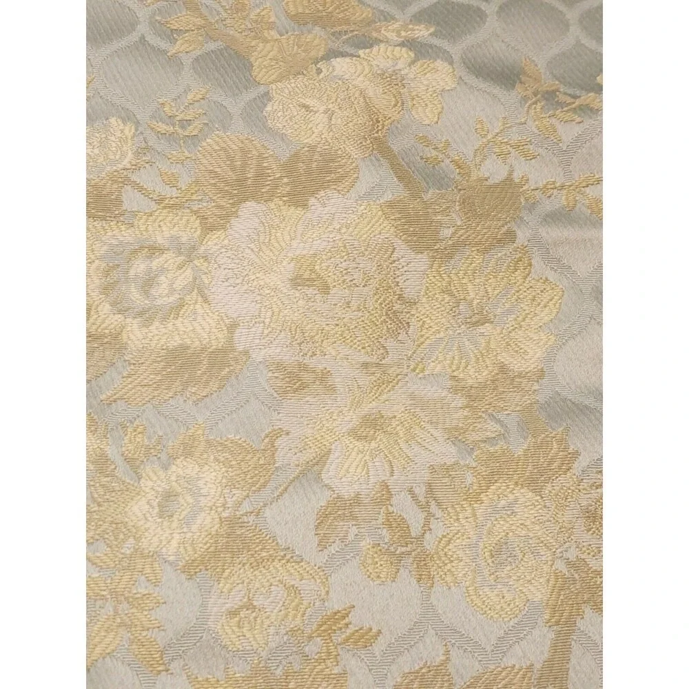 CROSCILL Home 1- Pillow Sham Floral Gold and Blue Standard  Appx‎ 19' x 25'